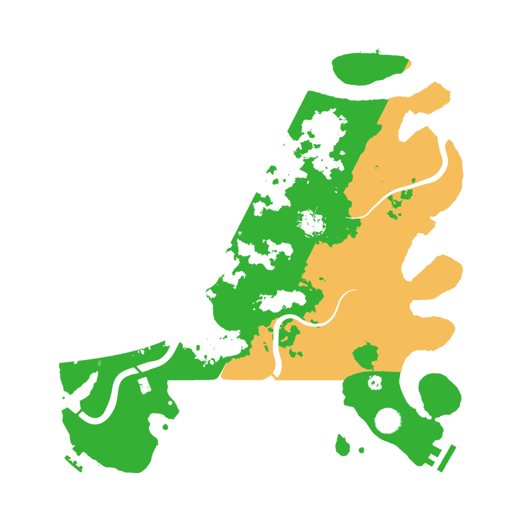Biome Rust Map: Procedural Map, Size: 3500, Seed: 876059
