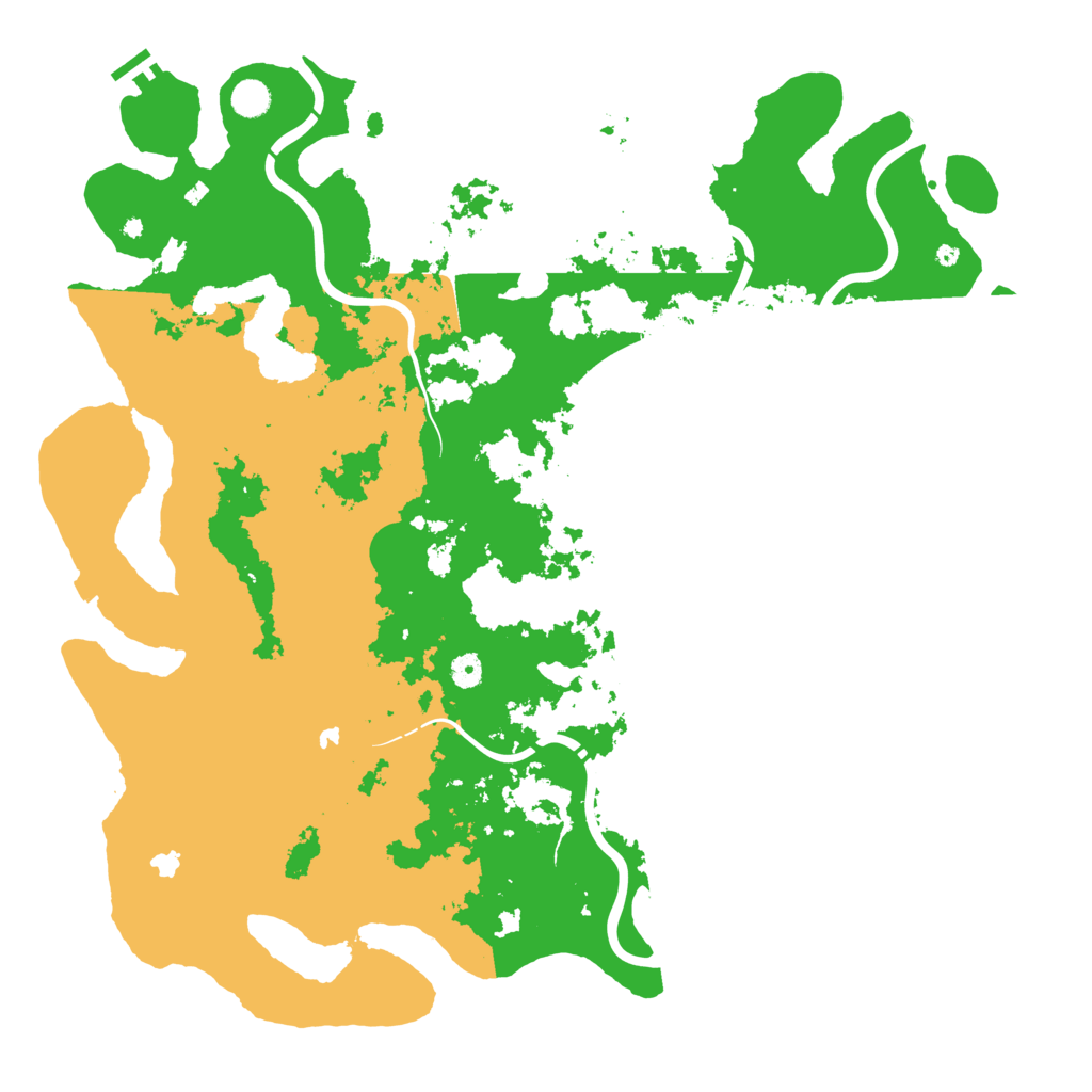 Biome Rust Map: Procedural Map, Size: 5000, Seed: 450219