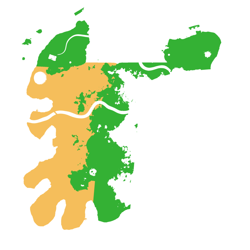 Biome Rust Map: Procedural Map, Size: 3500, Seed: 517072