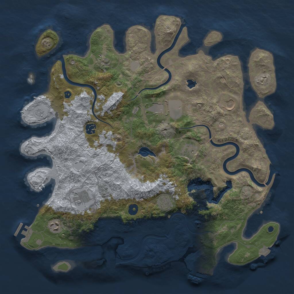 Rust Map: Procedural Map, Size: 4096, Seed: 20260908, 15 Monuments
