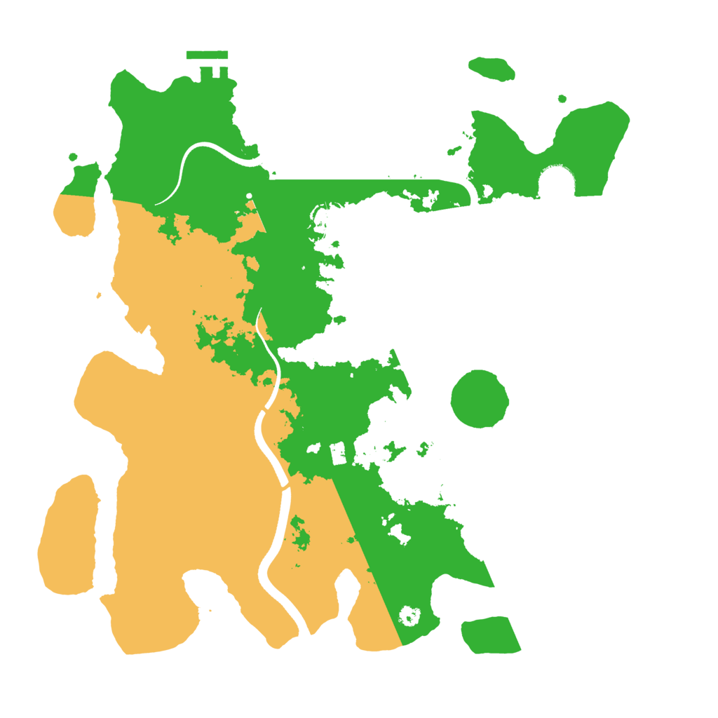 Biome Rust Map: Procedural Map, Size: 3500, Seed: 446424