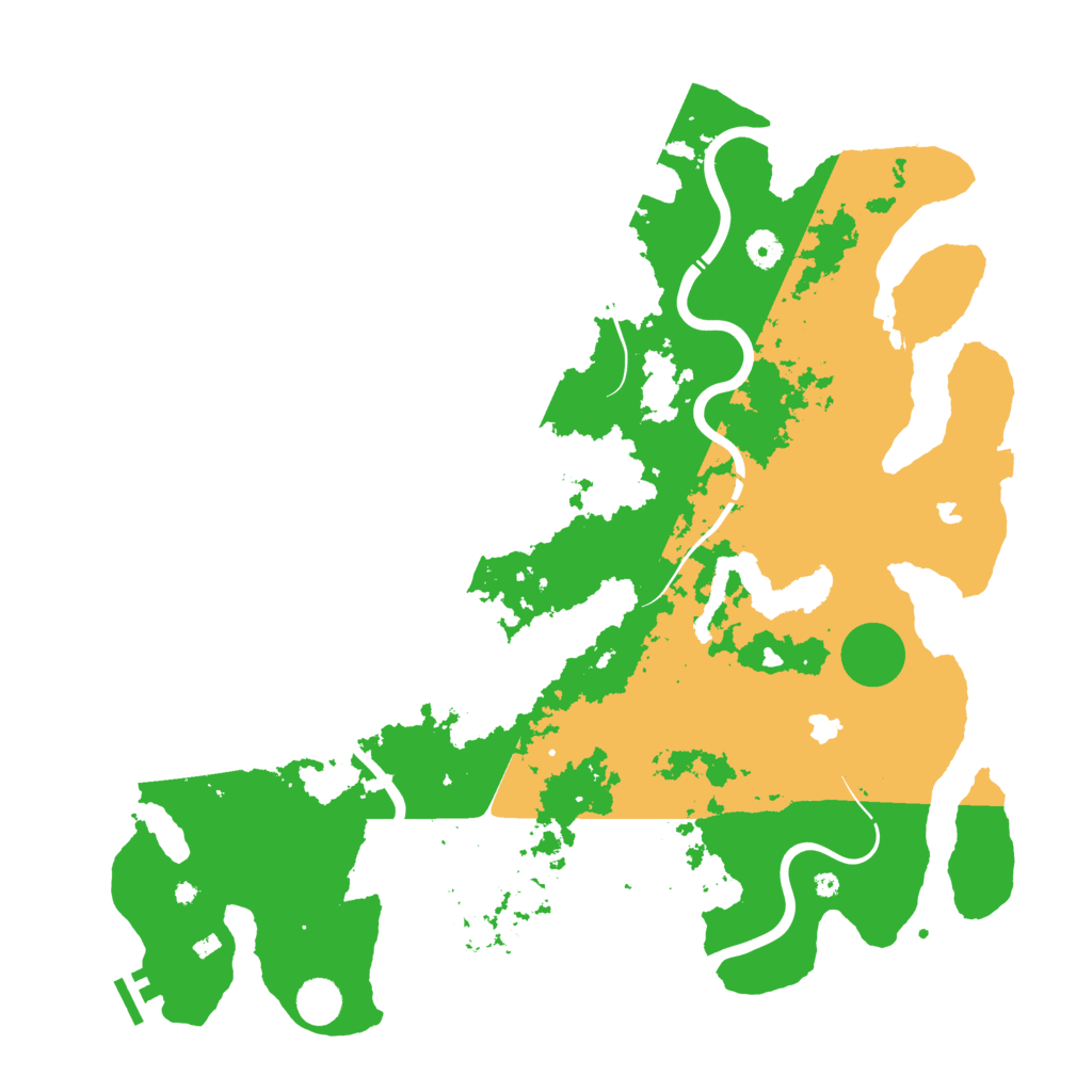 Biome Rust Map: Procedural Map, Size: 4500, Seed: 583564