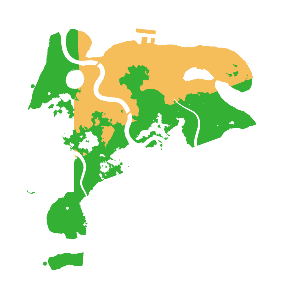 Biome Rust Map: Procedural Map, Size: 3000, Seed: 849566