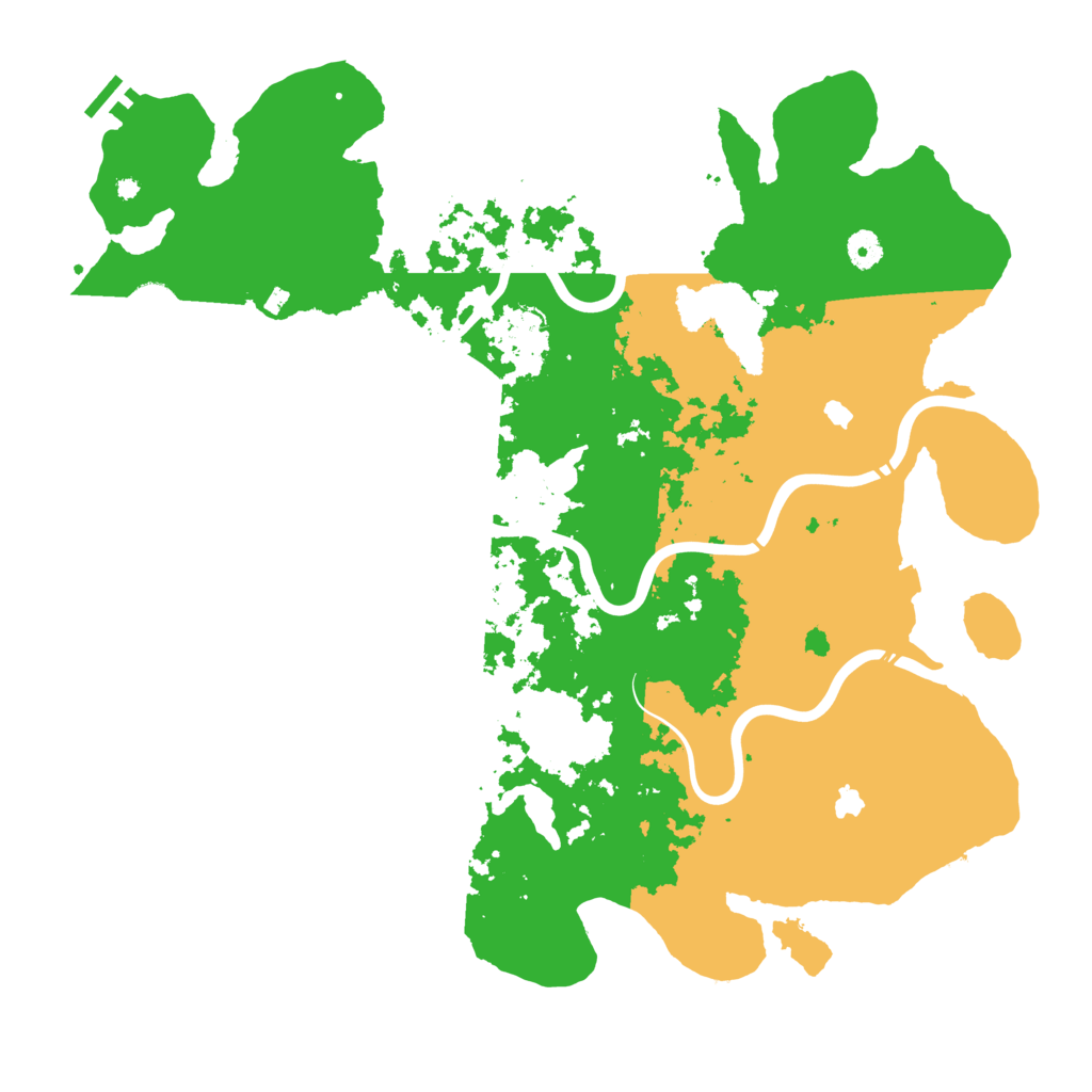 Biome Rust Map: Procedural Map, Size: 4500, Seed: 140585