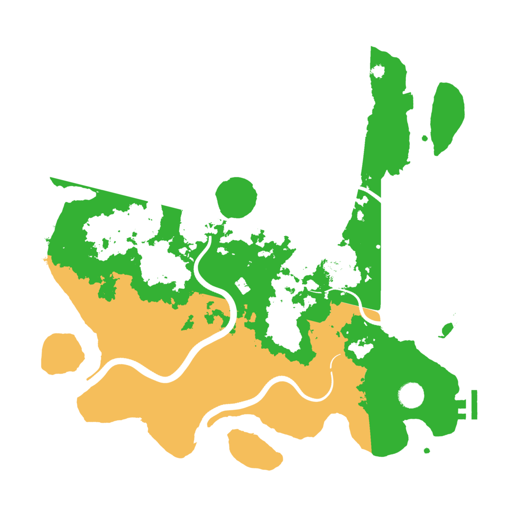 Biome Rust Map: Procedural Map, Size: 3500, Seed: 55378