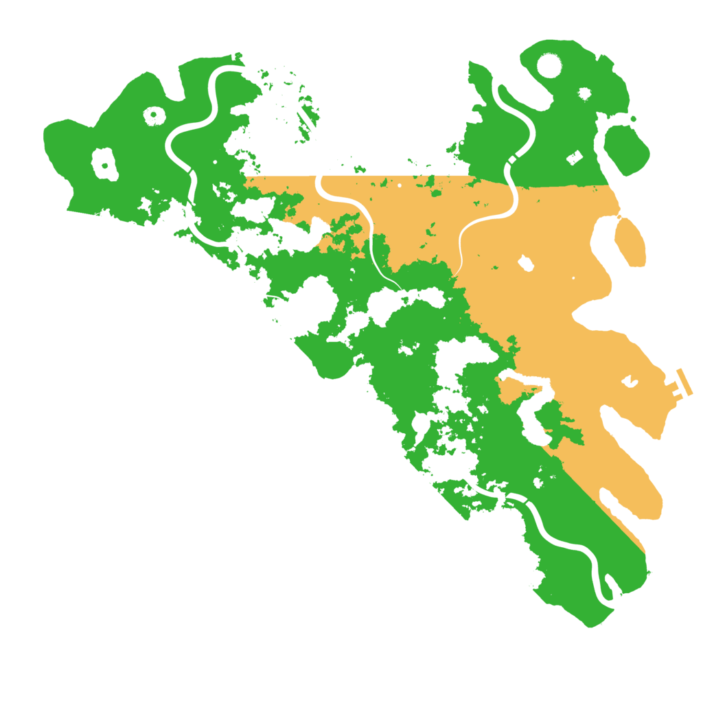 Biome Rust Map: Procedural Map, Size: 5000, Seed: 13672