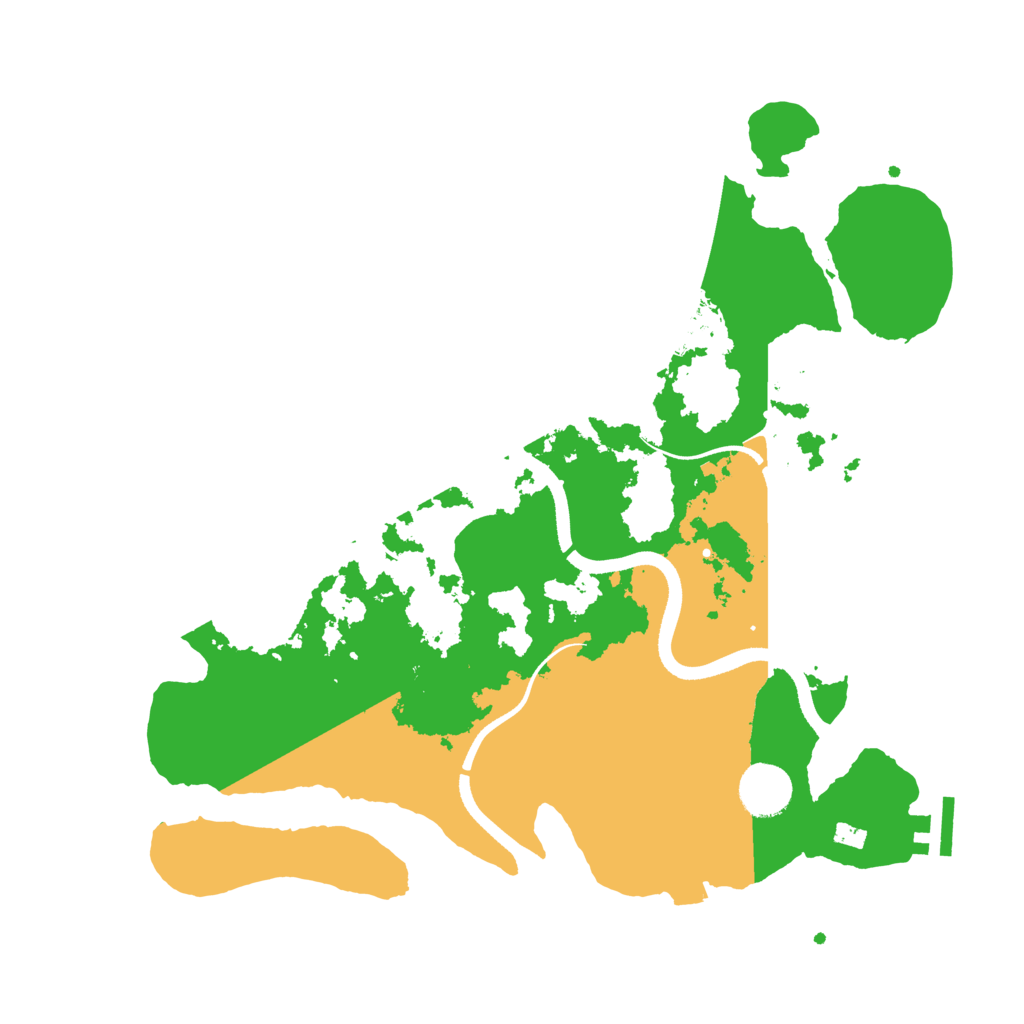 Biome Rust Map: Procedural Map, Size: 3500, Seed: 858350249