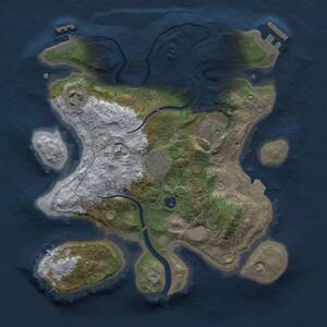 Thumbnail Rust Map: Procedural Map, Size: 2700, Seed: 1788955291, 7 Monuments