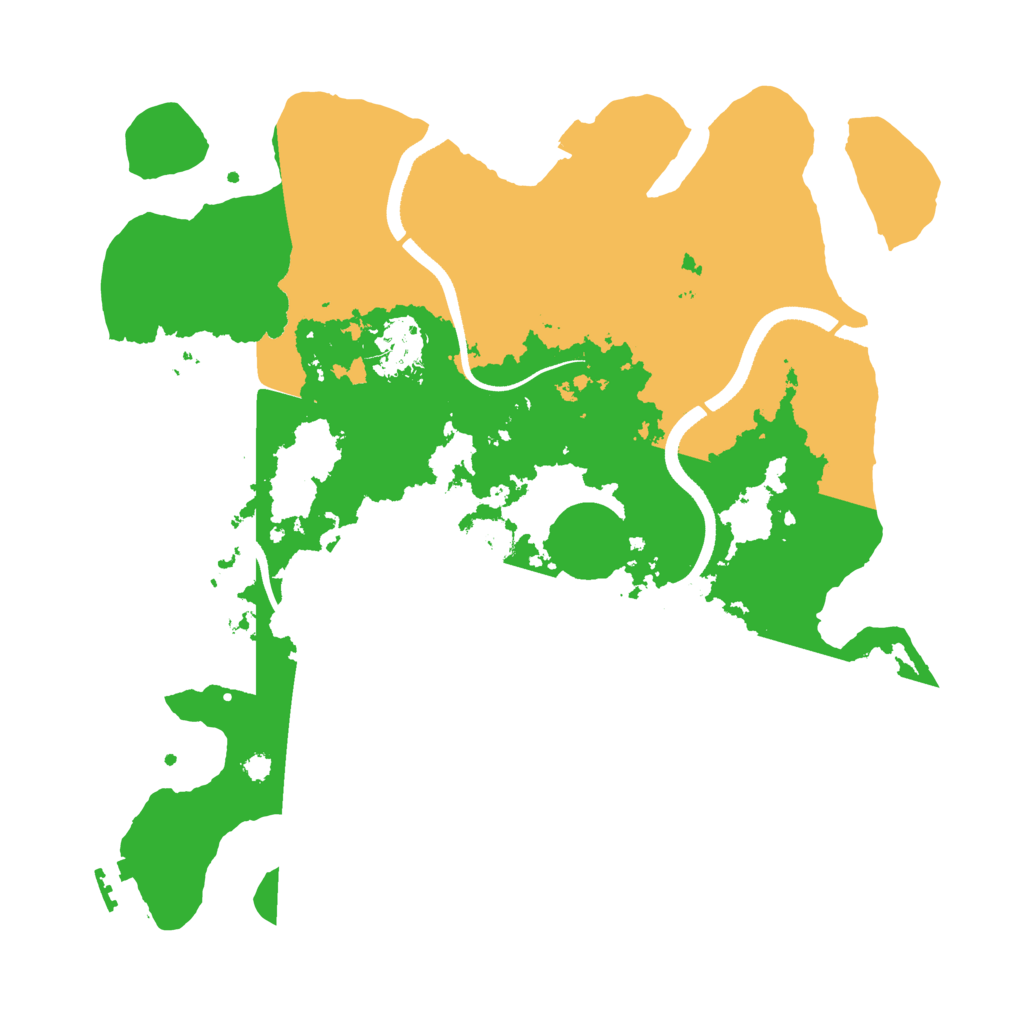 Biome Rust Map: Procedural Map, Size: 3500, Seed: 1976649993
