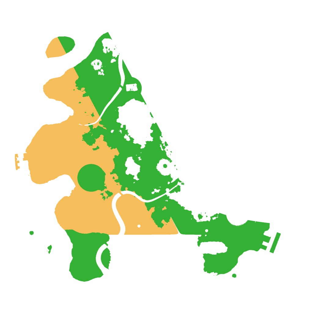 Biome Rust Map: Procedural Map, Size: 3000, Seed: 10564