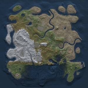 Thumbnail Rust Map: Procedural Map, Size: 4000, Seed: 72324, 15 Monuments