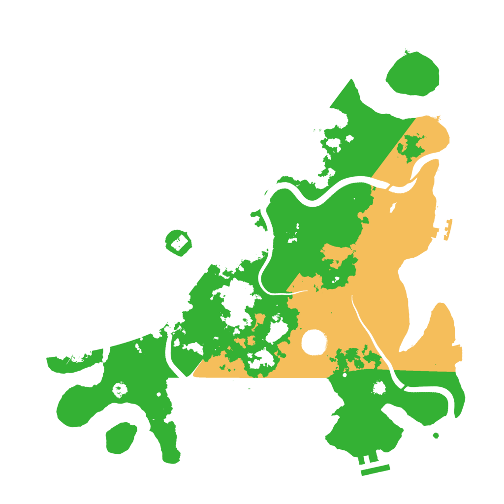Biome Rust Map: Procedural Map, Size: 3500, Seed: 522202410