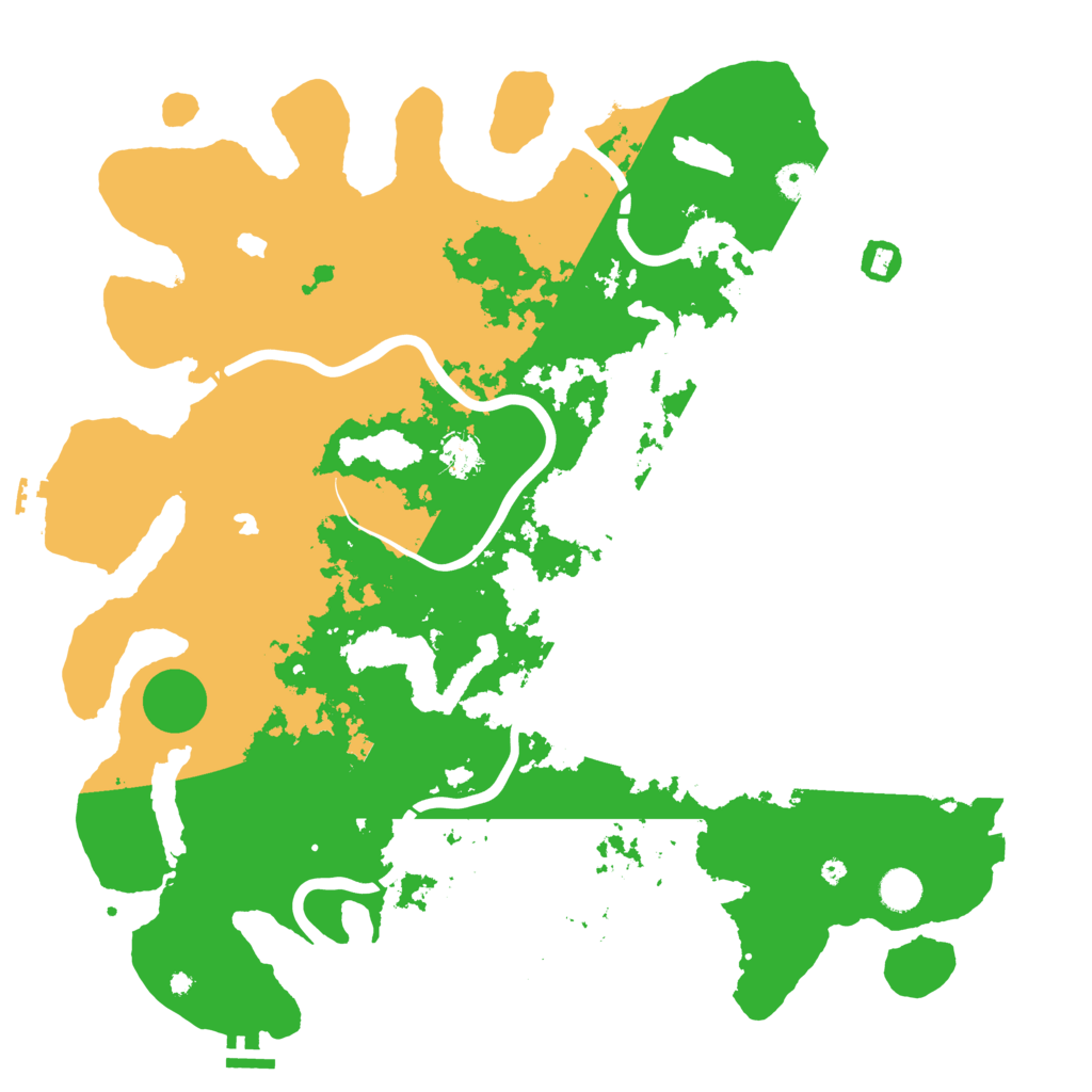 Biome Rust Map: Procedural Map, Size: 4500, Seed: 51507729