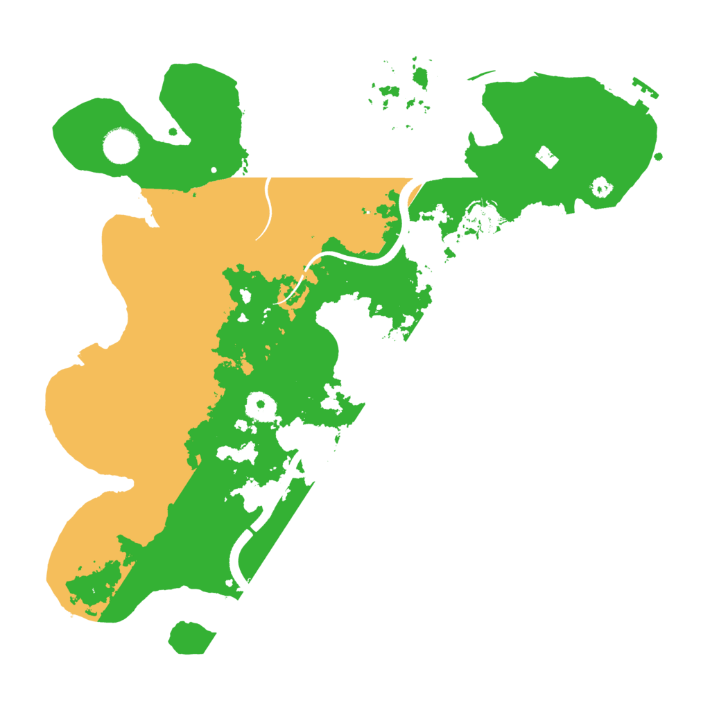Biome Rust Map: Procedural Map, Size: 3500, Seed: 184726