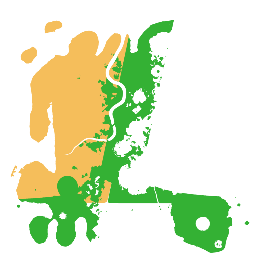 Biome Rust Map: Procedural Map, Size: 3500, Seed: 1517729528