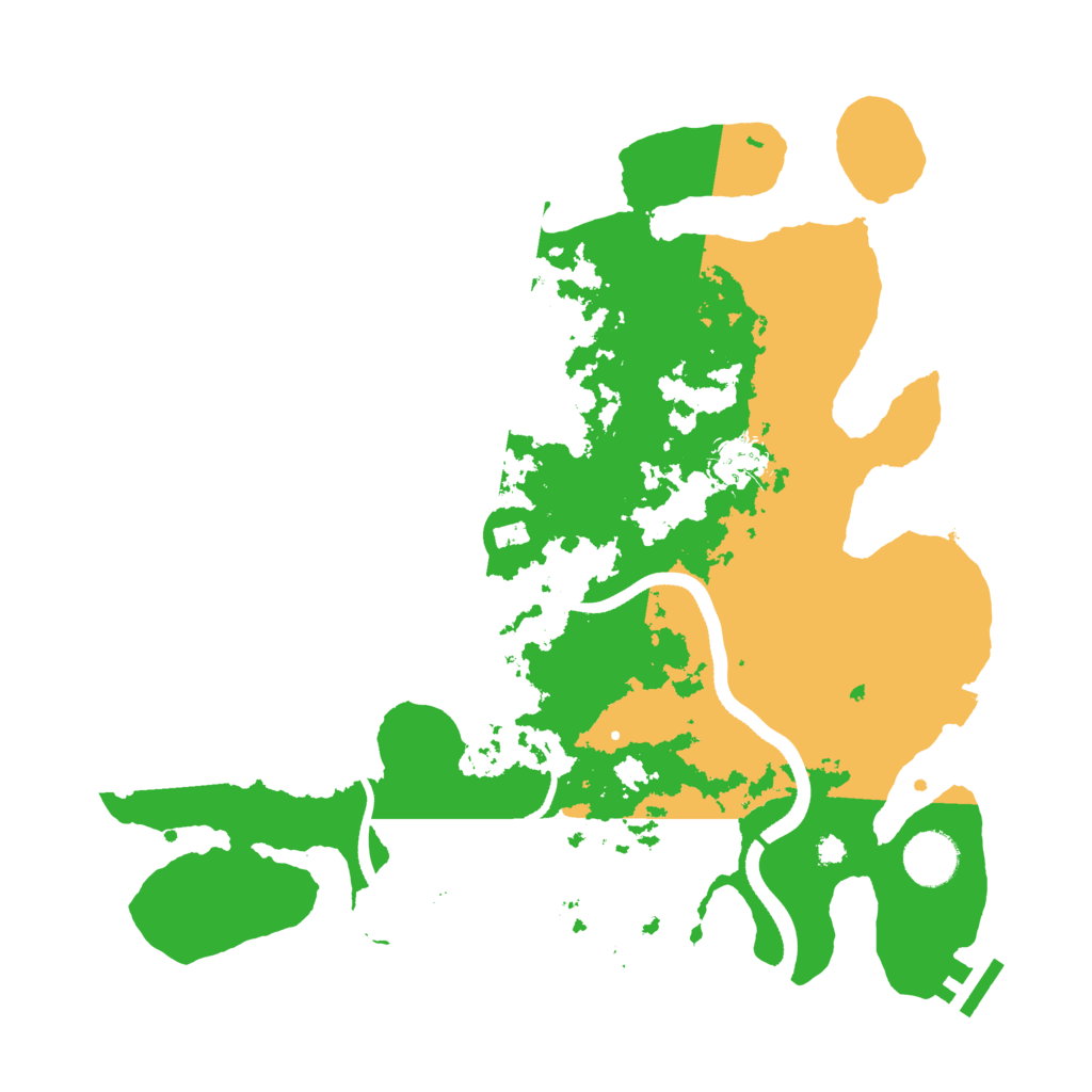 Biome Rust Map: Procedural Map, Size: 3500, Seed: 851261