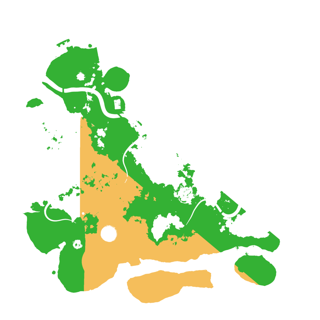 Biome Rust Map: Procedural Map, Size: 3500, Seed: 184977