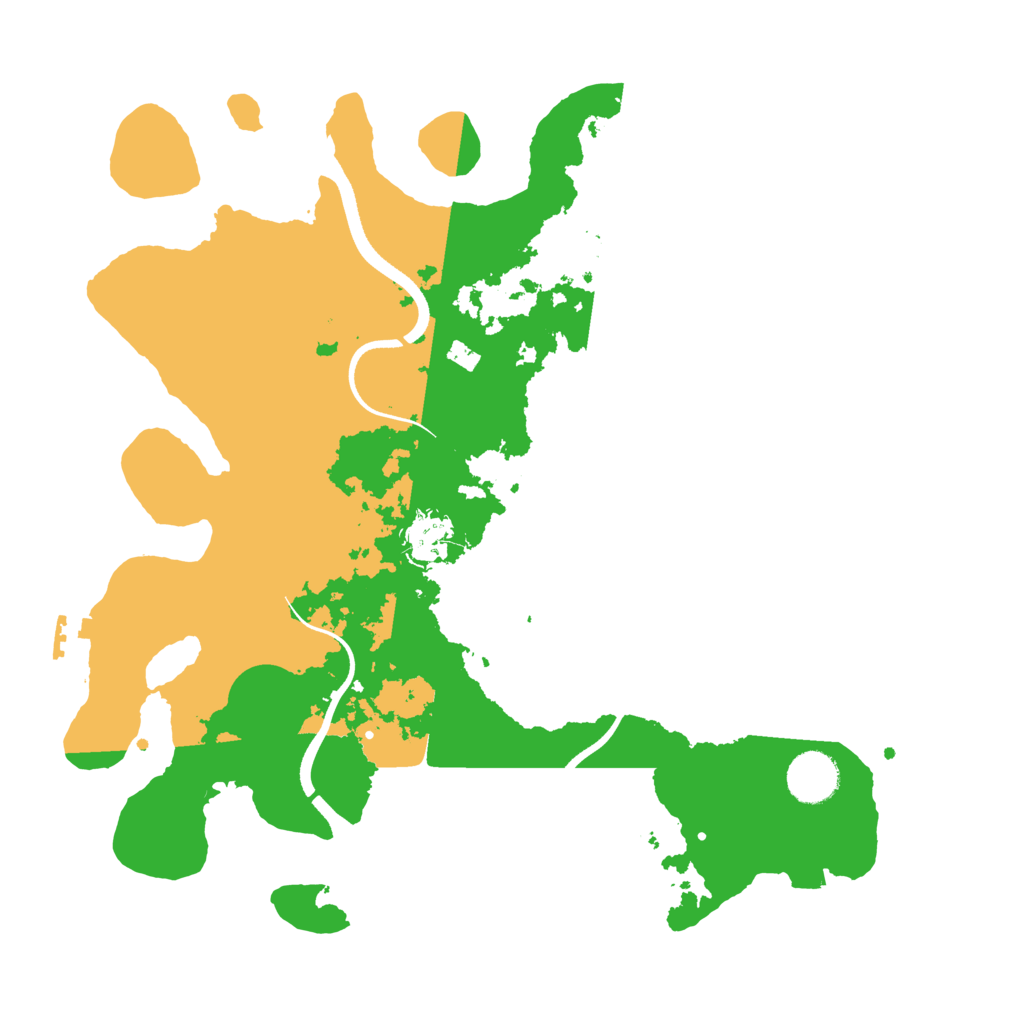 Biome Rust Map: Procedural Map, Size: 3500, Seed: 578103