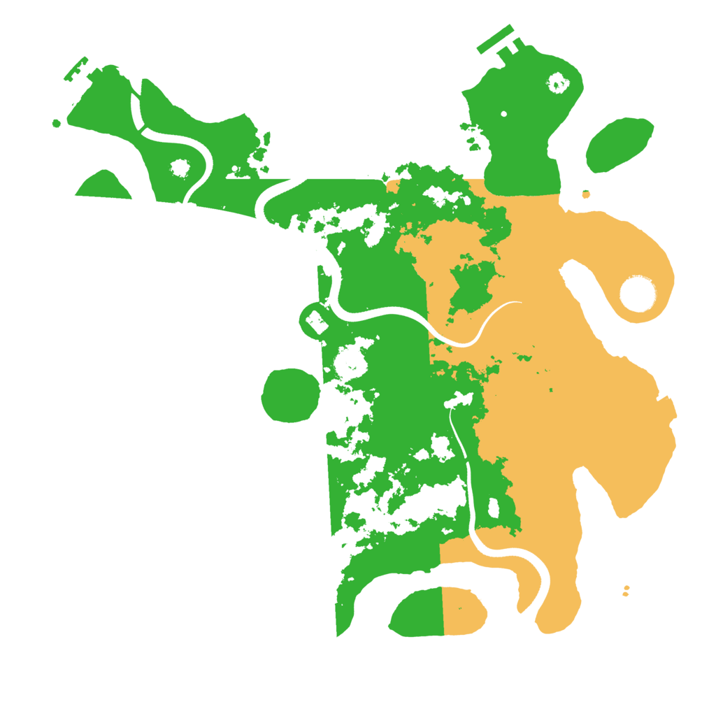 Biome Rust Map: Procedural Map, Size: 3500, Seed: 1080013340