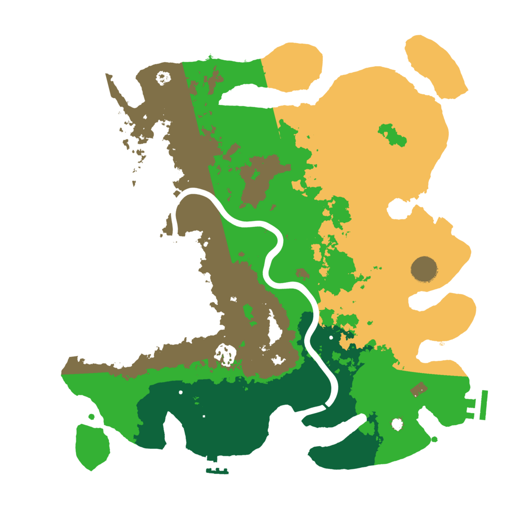Biome Rust Map: Procedural Map, Size: 3500, Seed: 1255818479