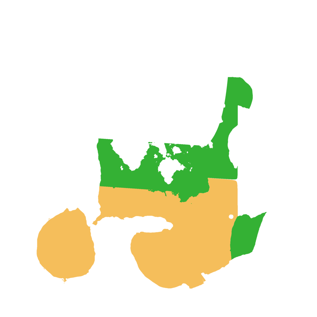 Biome Rust Map: Procedural Map, Size: 2100, Seed: 235342