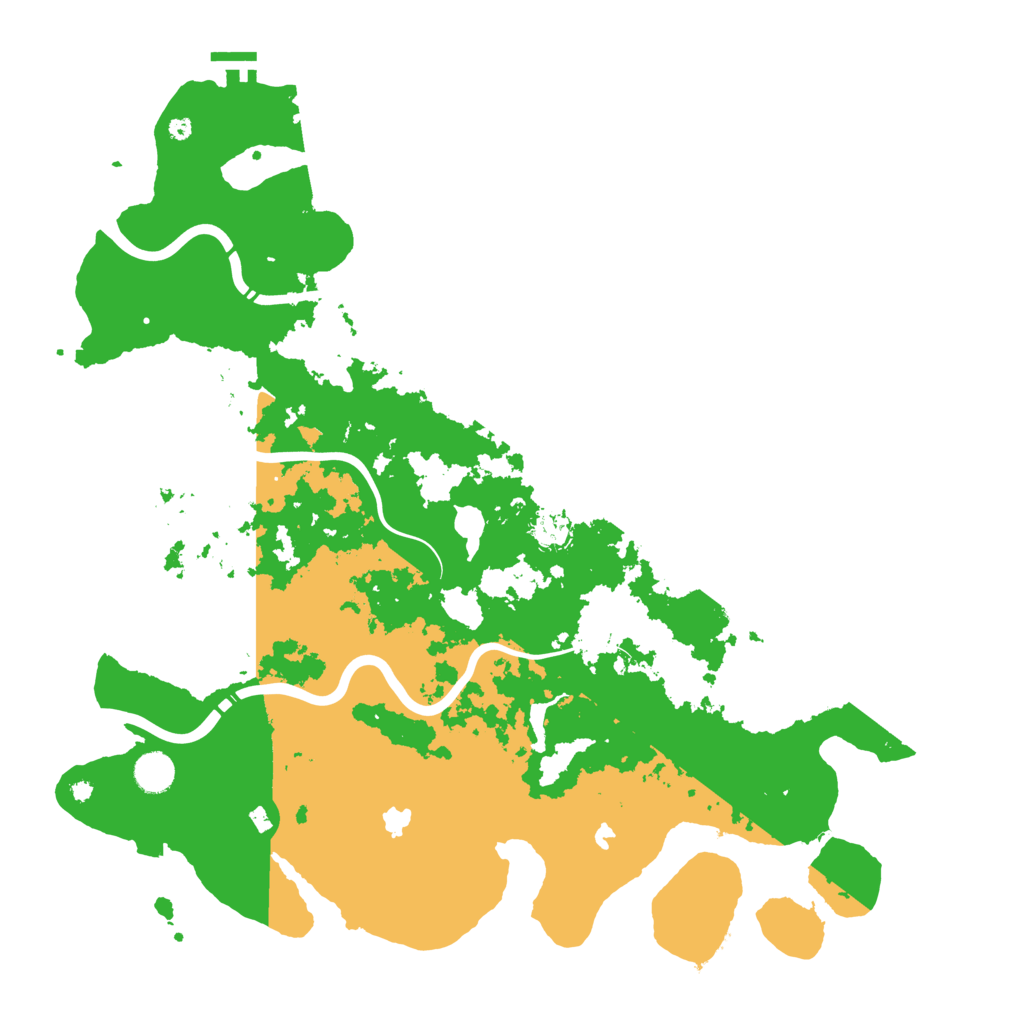 Biome Rust Map: Procedural Map, Size: 4500, Seed: 520644658