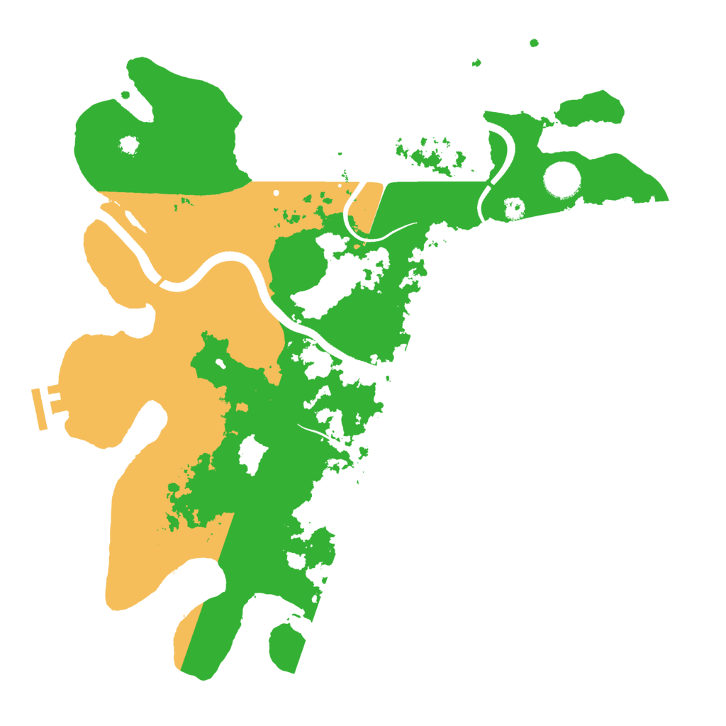 Biome Rust Map: Procedural Map, Size: 3500, Seed: 1199730499