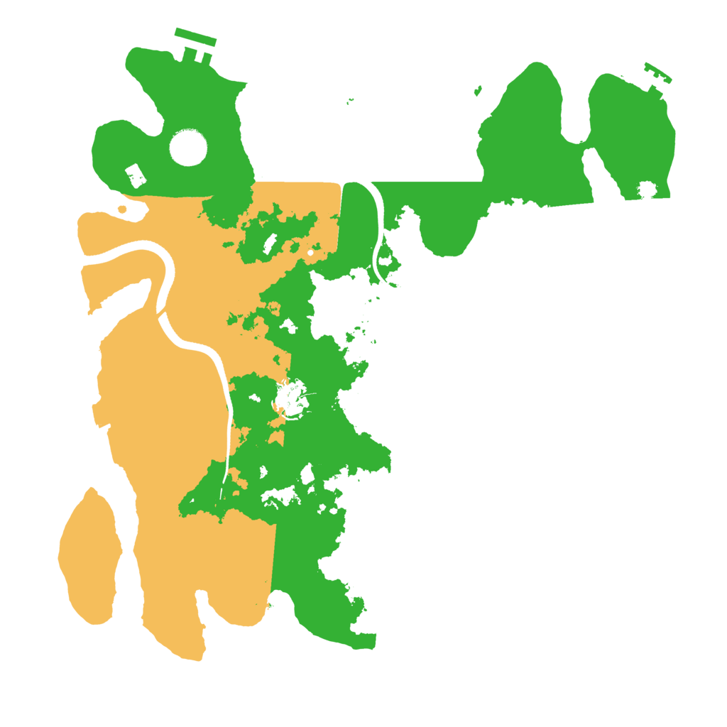 Biome Rust Map: Procedural Map, Size: 3500, Seed: 634331