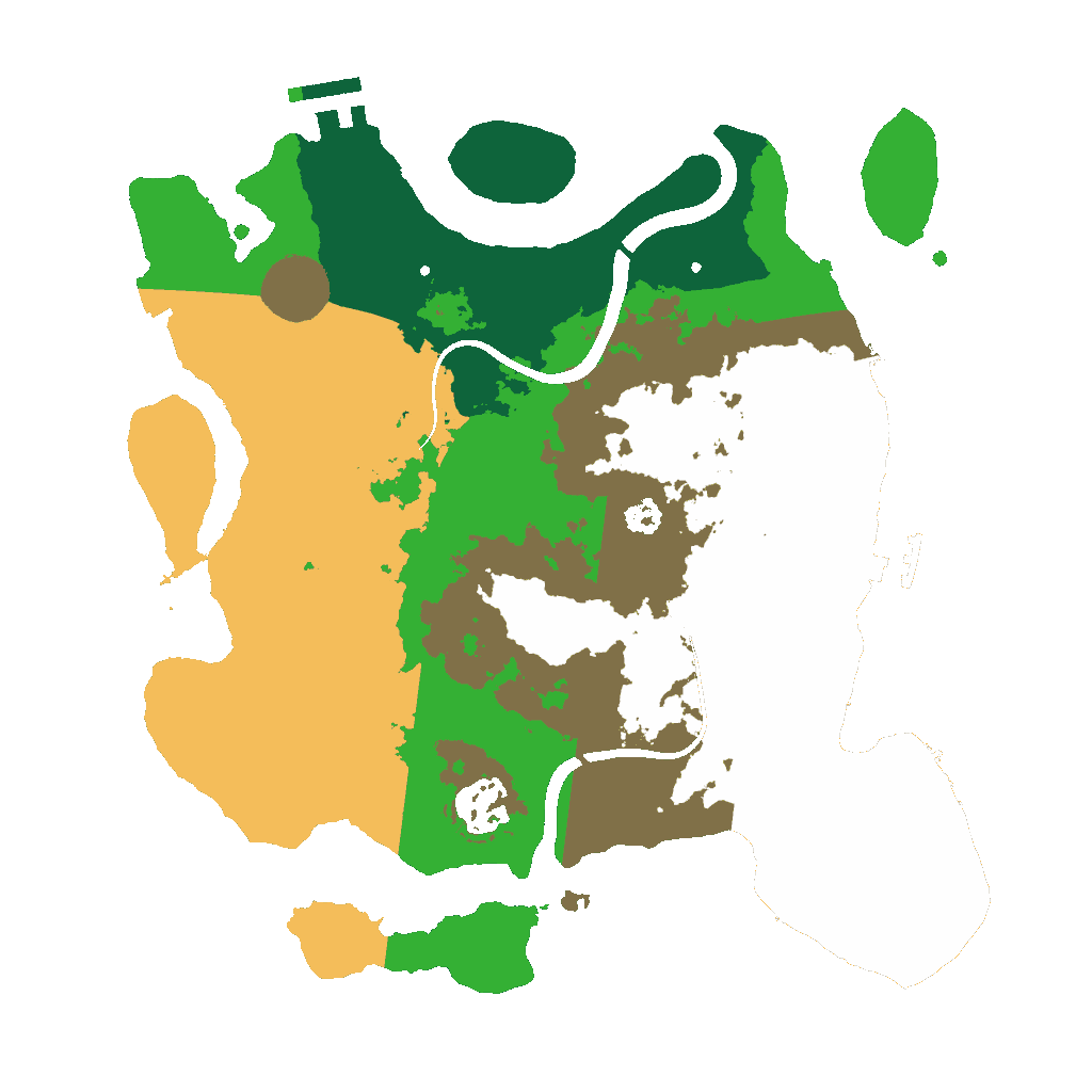 Biome Rust Map: Procedural Map, Size: 3000, Seed: 1137574153