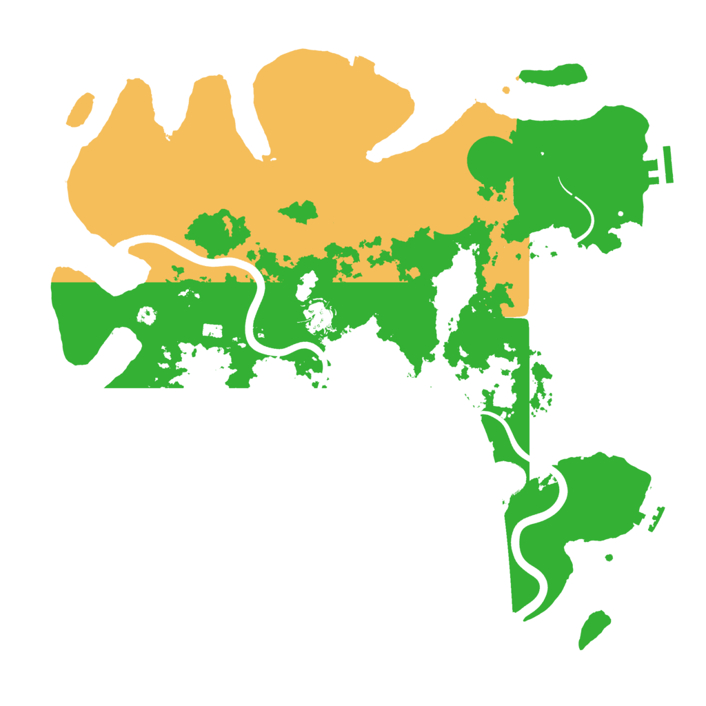 Biome Rust Map: Procedural Map, Size: 3850, Seed: 161102
