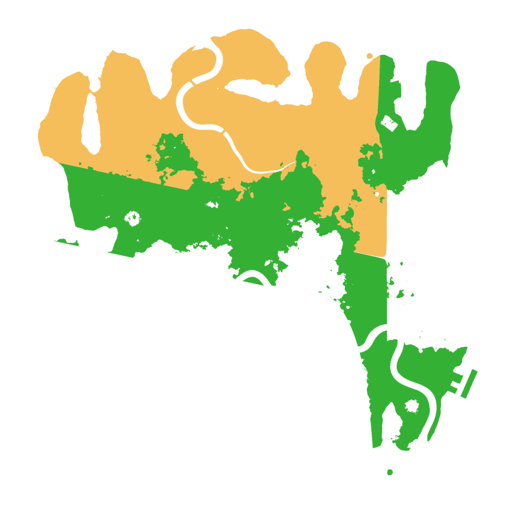 Biome Rust Map: Procedural Map, Size: 3500, Seed: 162929