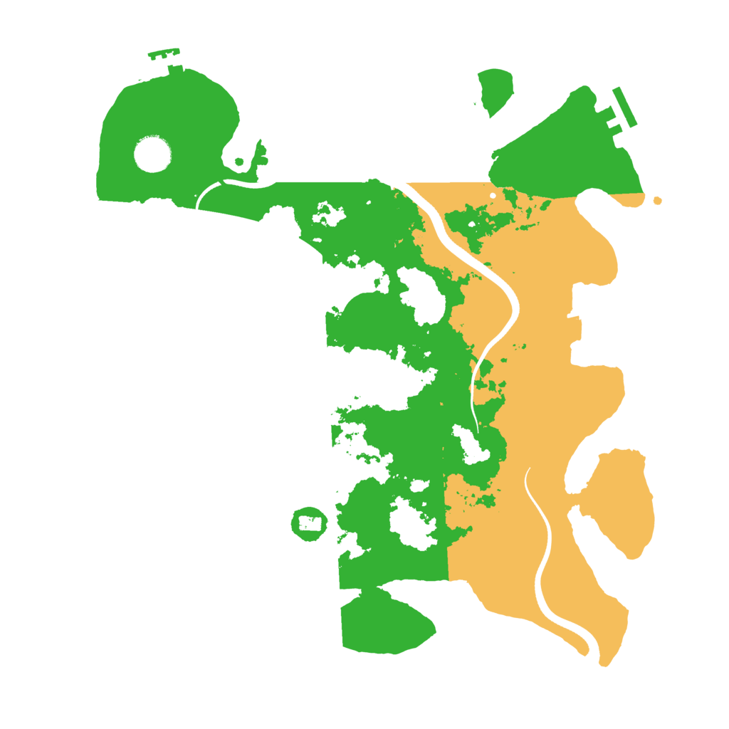 Biome Rust Map: Procedural Map, Size: 3500, Seed: 466942