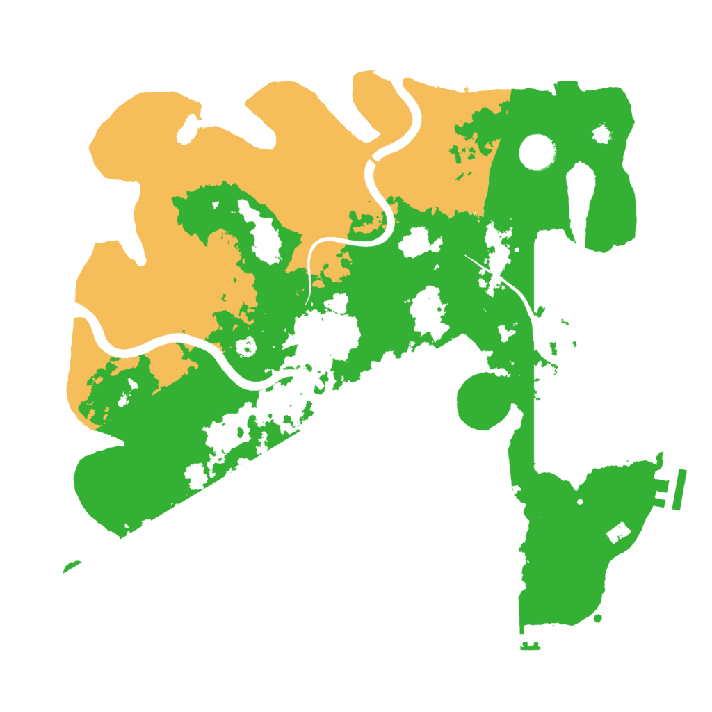 Biome Rust Map: Procedural Map, Size: 3500, Seed: 1046800536