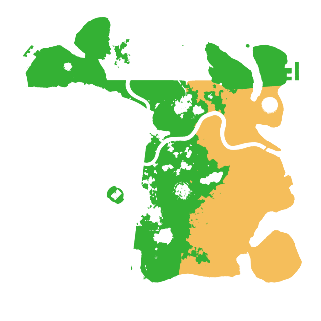Biome Rust Map: Procedural Map, Size: 3500, Seed: 751160