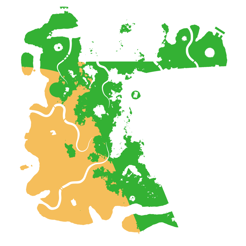 Biome Rust Map: Procedural Map, Size: 4500, Seed: 606624