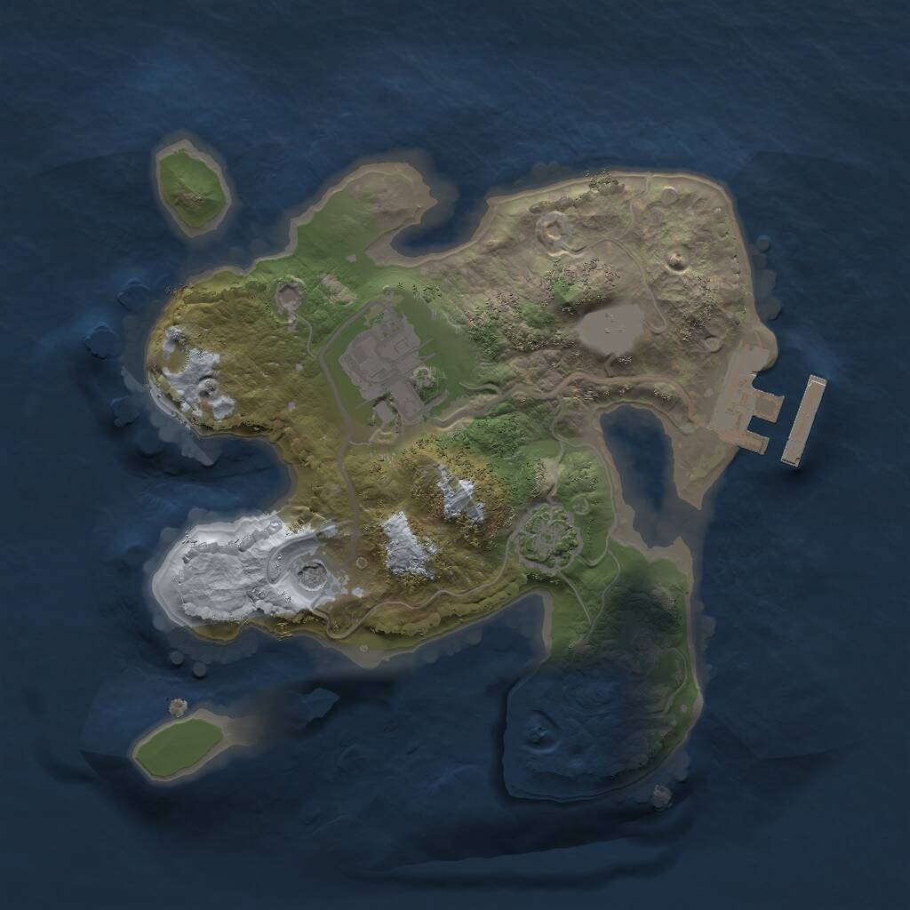 Rust Map: Procedural Map, Size: 2000, Seed: 679004, 5 Monuments