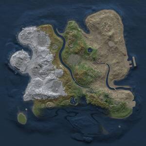 Thumbnail Rust Map: Procedural Map, Size: 3000, Seed: 15312512, 12 Monuments