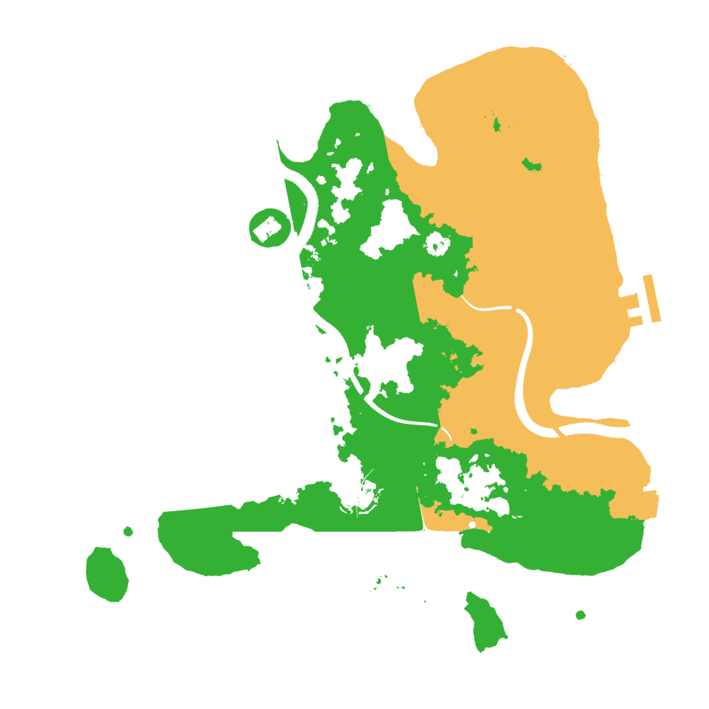 Biome Rust Map: Procedural Map, Size: 3000, Seed: 15312512