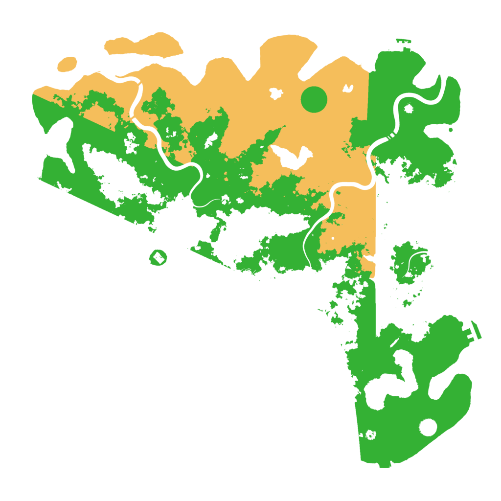 Biome Rust Map: Procedural Map, Size: 5000, Seed: 455035