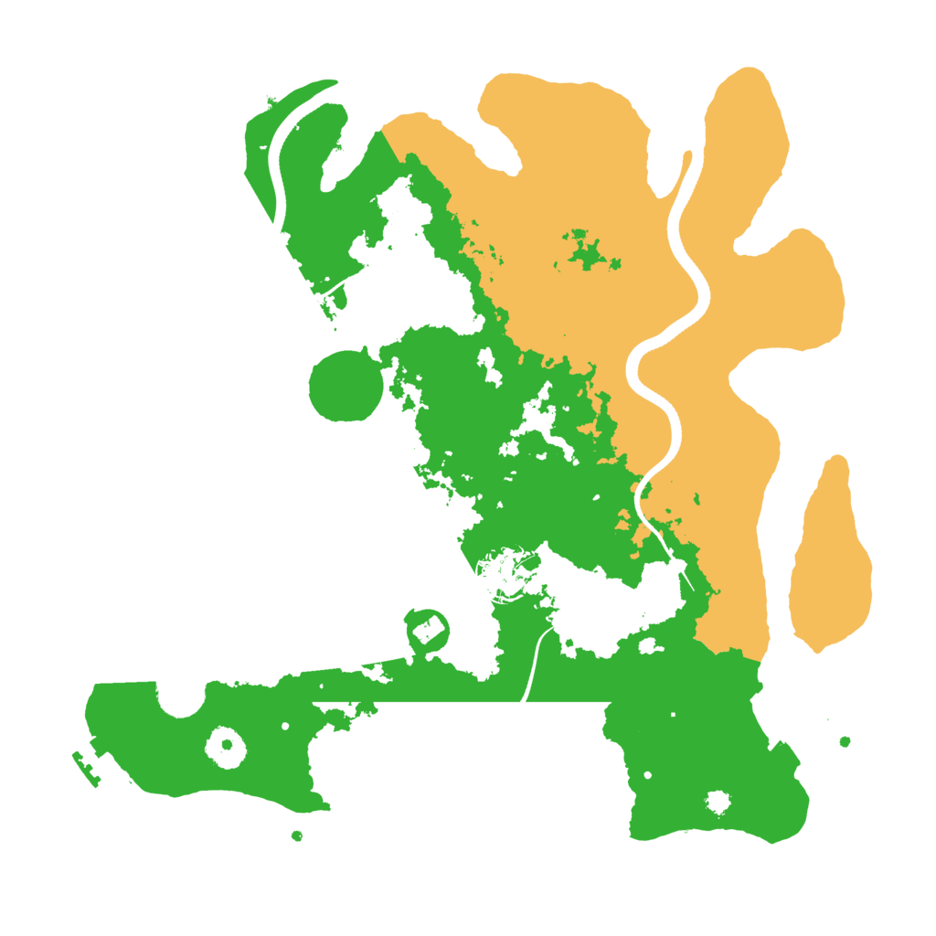 Biome Rust Map: Procedural Map, Size: 3500, Seed: 458767