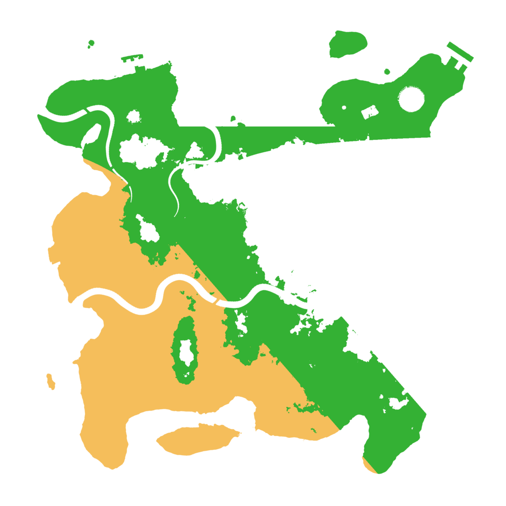 Biome Rust Map: Procedural Map, Size: 3500, Seed: 301362302