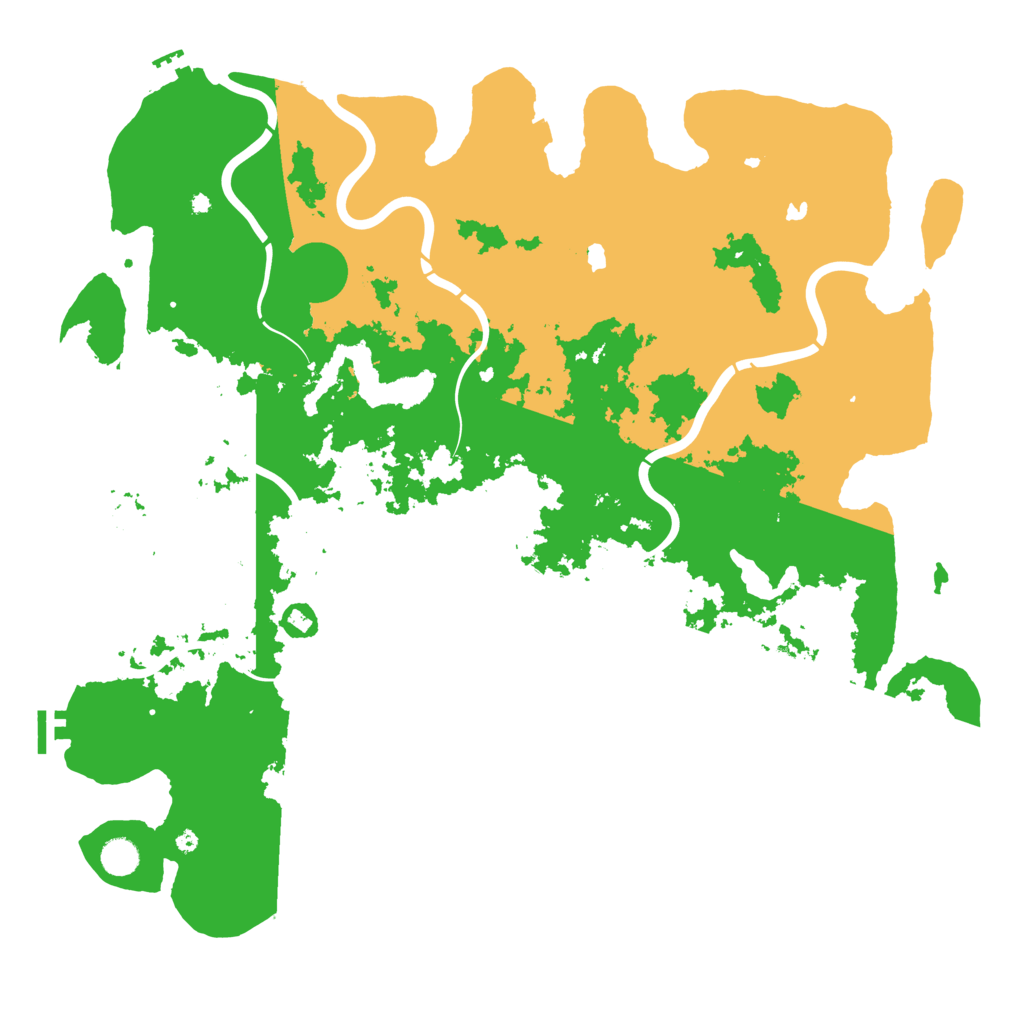 Biome Rust Map: Procedural Map, Size: 4750, Seed: 481504