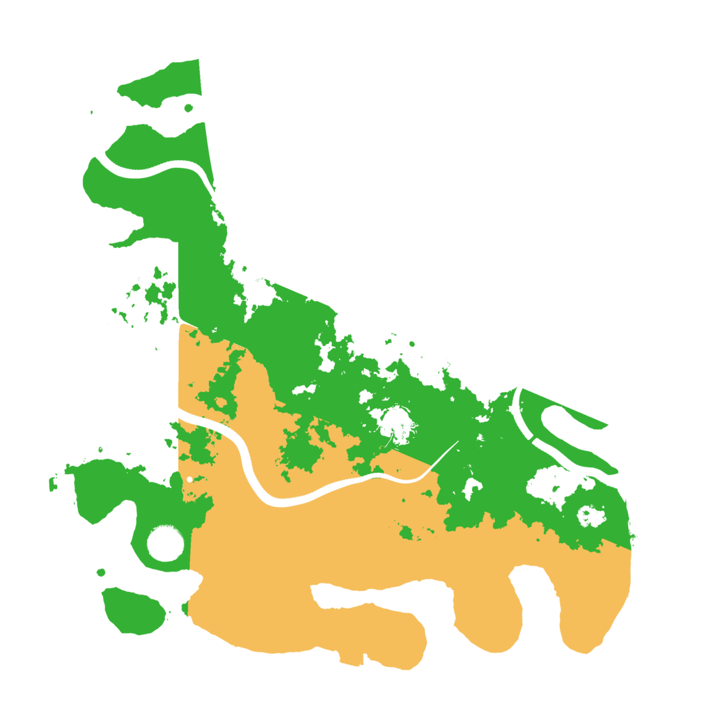 Biome Rust Map: Procedural Map, Size: 3500, Seed: 544310