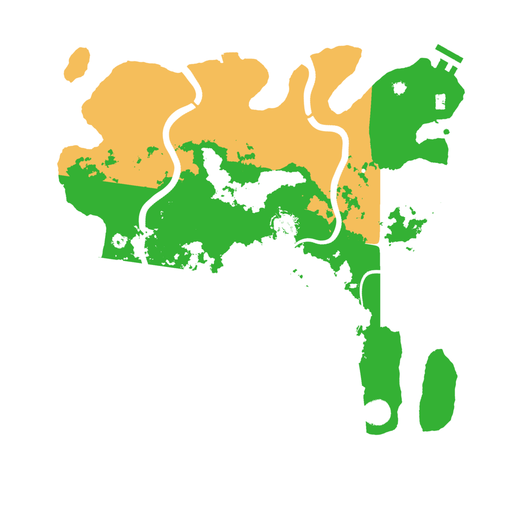 Biome Rust Map: Procedural Map, Size: 3500, Seed: 1203581302