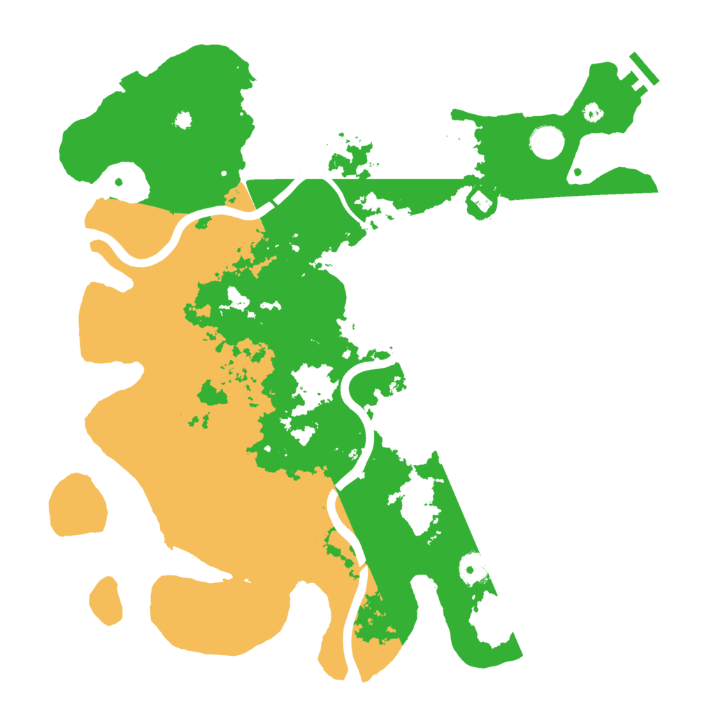 Biome Rust Map: Procedural Map, Size: 3750, Seed: 954136