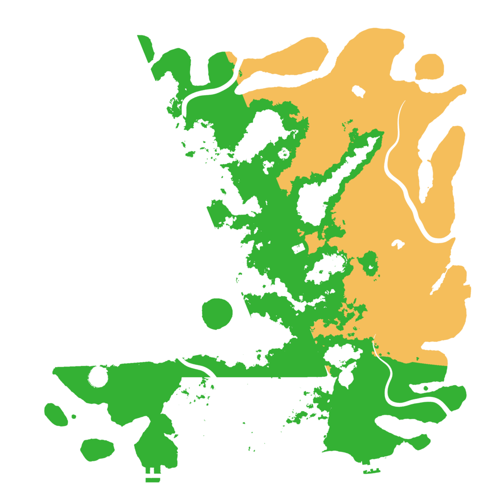 Biome Rust Map: Procedural Map, Size: 4500, Seed: 324439