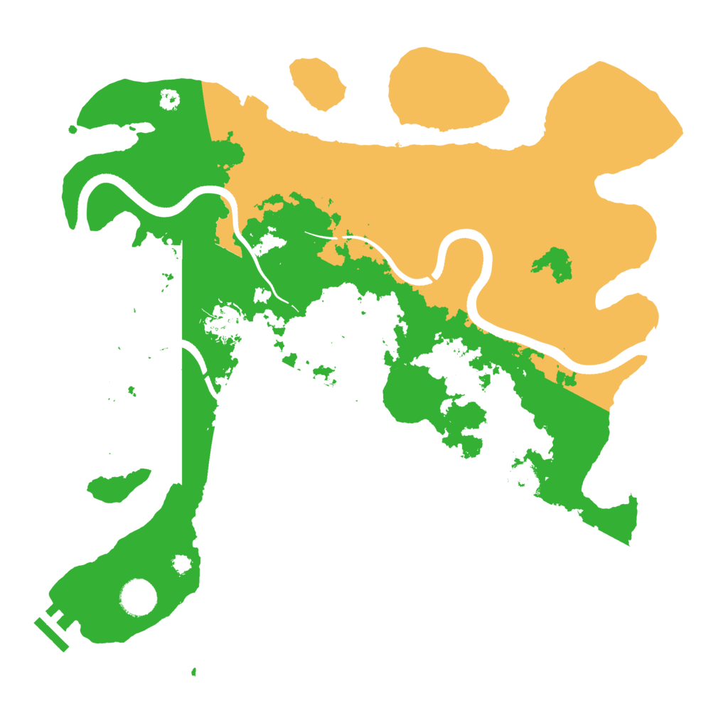 Biome Rust Map: Procedural Map, Size: 3500, Seed: 1372132143