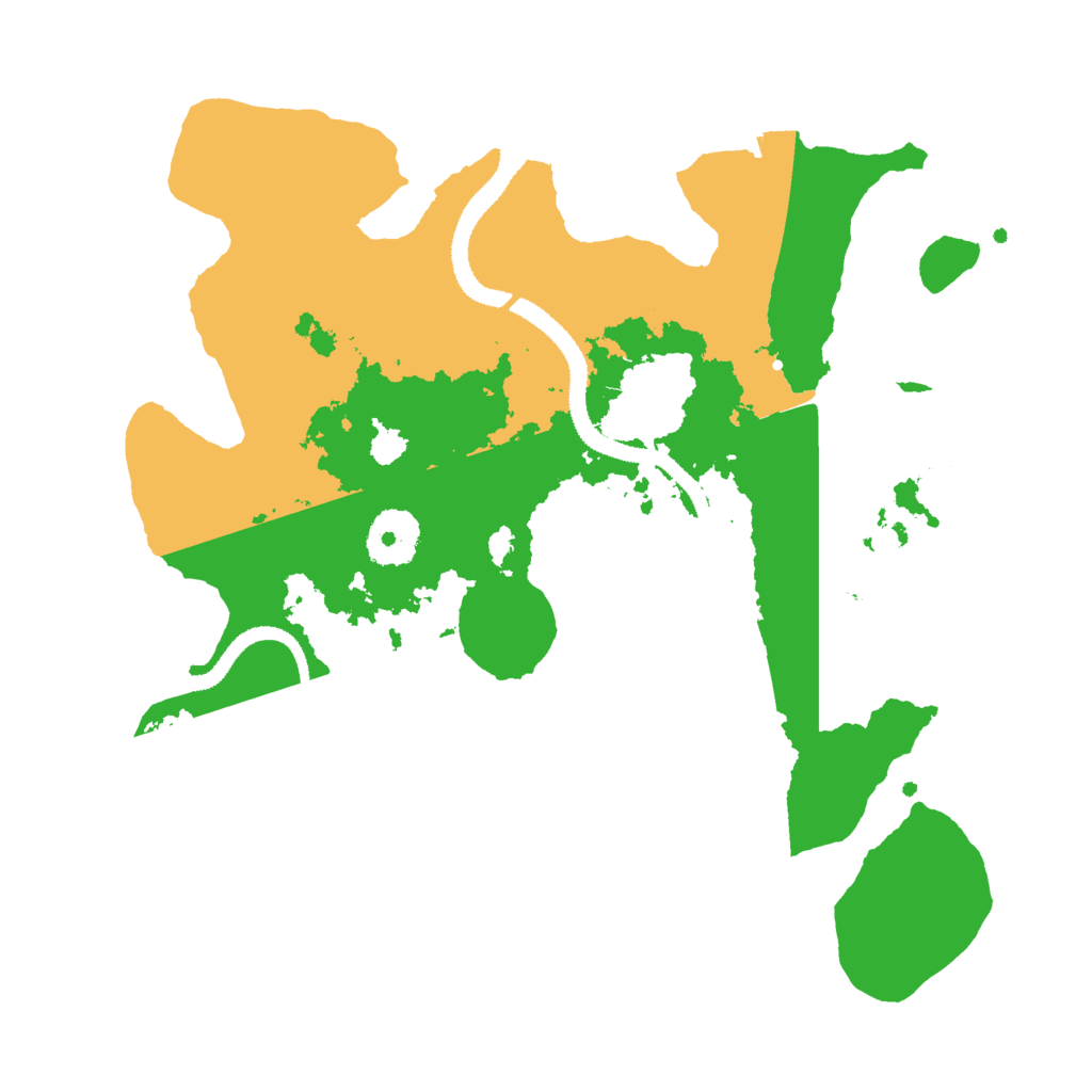 Biome Rust Map: Procedural Map, Size: 3000, Seed: 75791