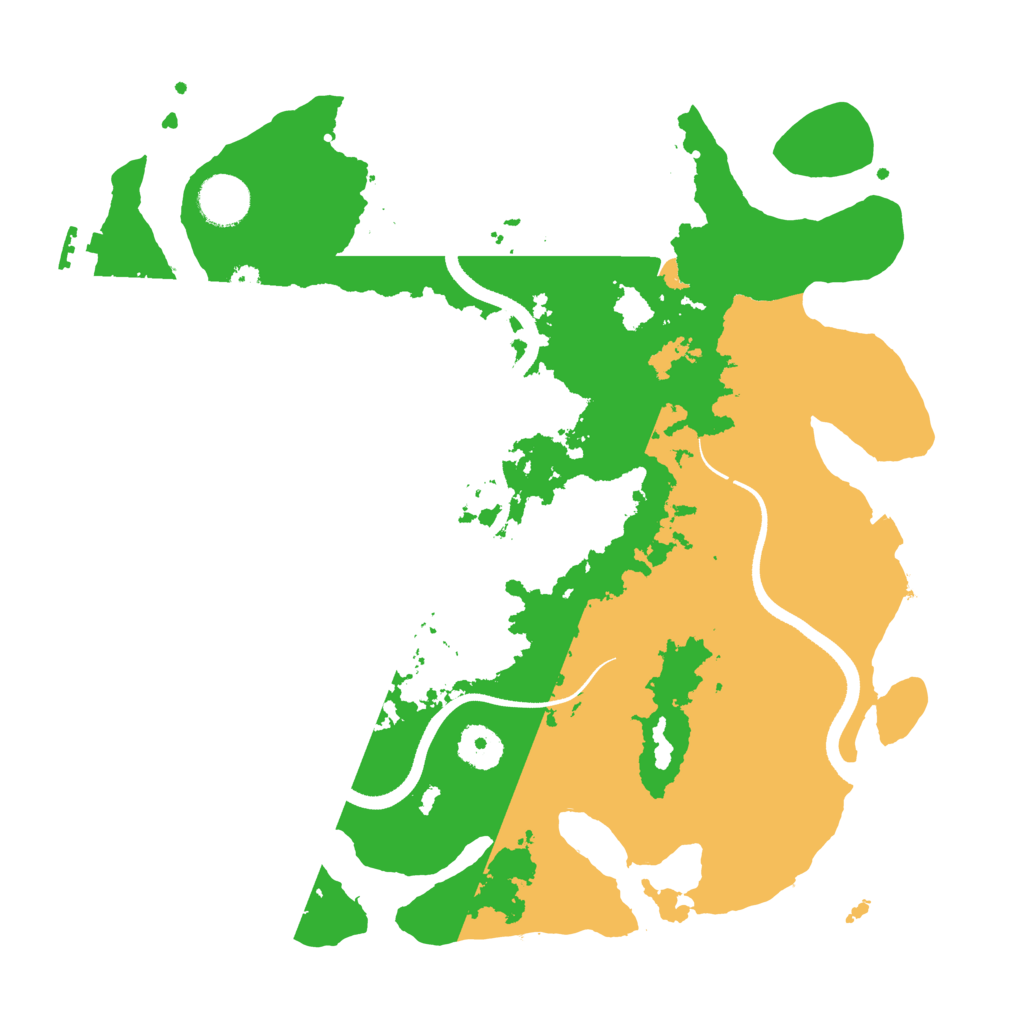 Biome Rust Map: Procedural Map, Size: 3500, Seed: 66323