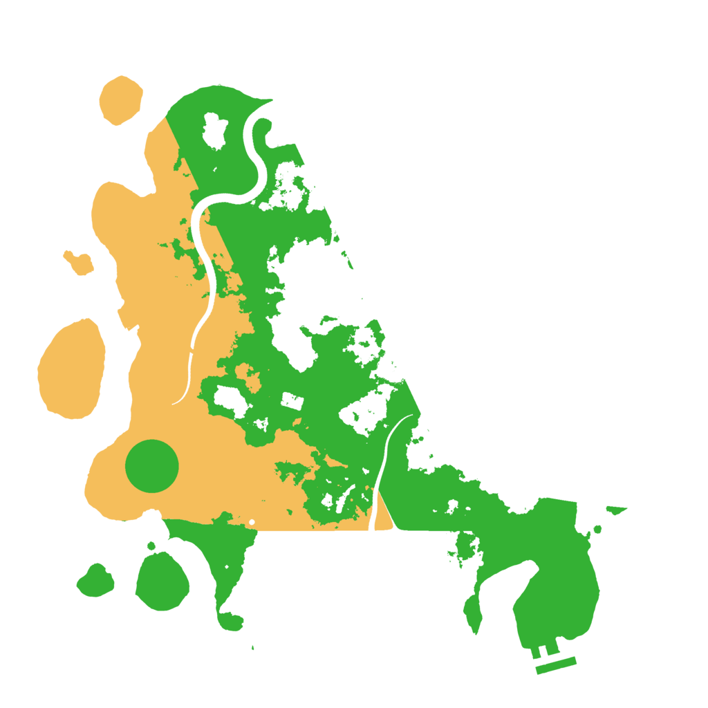 Biome Rust Map: Procedural Map, Size: 3500, Seed: 15069629